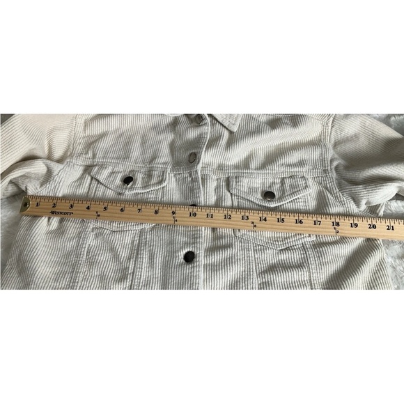 POL  Women's Size Small  Corduroy Jacket Button Front Frayed Cut Hem - Picture 7 of 11